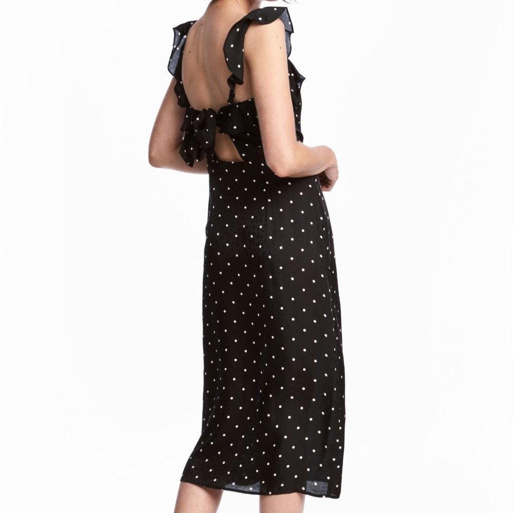 H&M Ruffled Dress Polka Dots